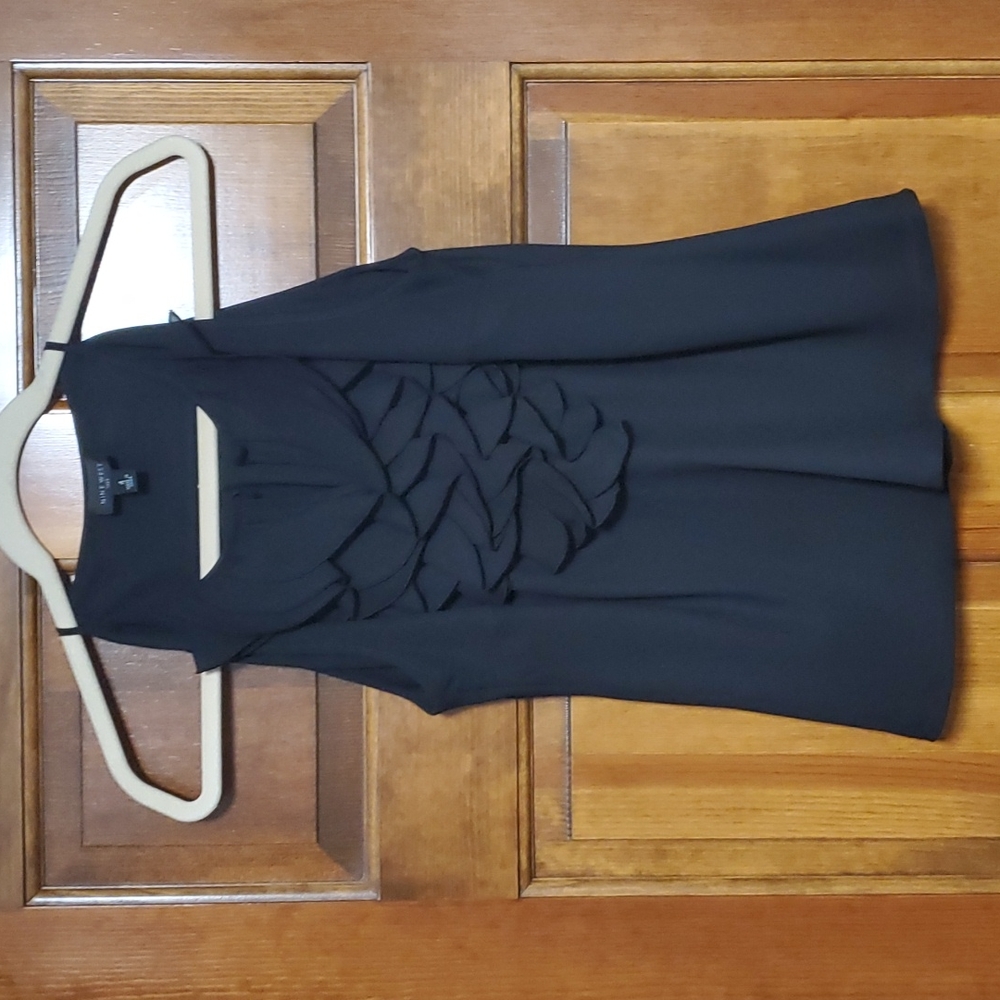 Black Ruffle Suit Tank